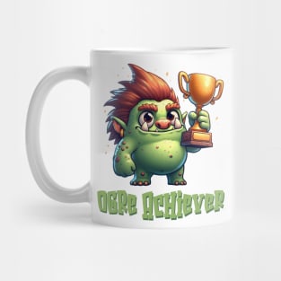 Cute Ogre Achiever Illustration Mug